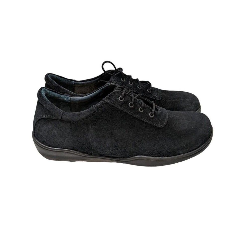 Birkenstock Black Suede Lace Up Casual Shoes (Mens Size: 8.5) (Womens Size: 10)